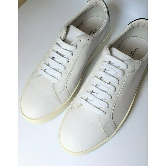NWT The Men's Store at Bloomingdale's Low Top Sneakers White Size 10 MSRP $175 - Picture 3 of 8